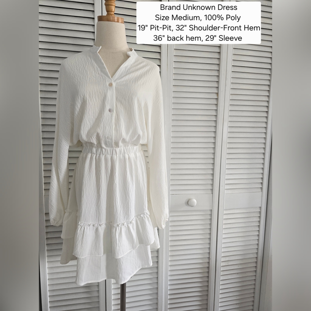 Elegant White Women's Dress